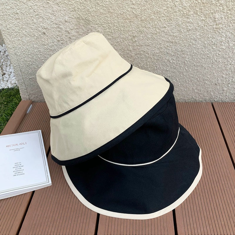 Bucket Hat Women's Summer Kafuu Korean Style All-match Big Brim