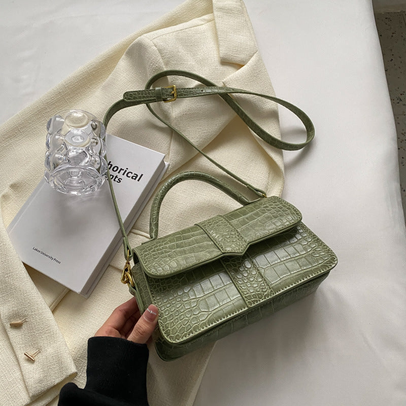 Simple Portable Small Square Casual Retro Single Shoulder Crossbody Bag