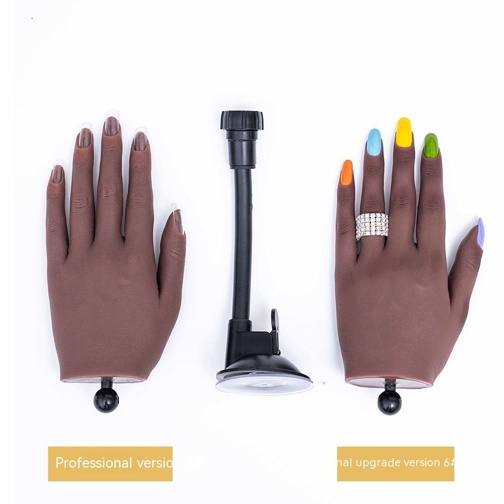 Manicure Practice Silica Gel Practice Prosthetic Hand Props Model