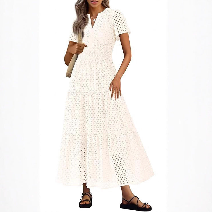 Women's Long Flowing Beach Vacation Dress