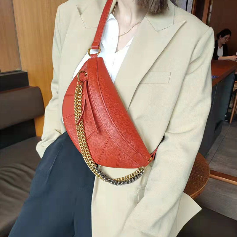 Disco Bag Soft Leather Chain Fashion Casual