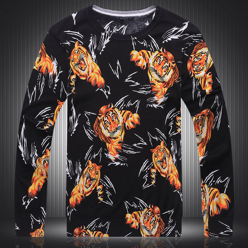 Fashion Trend Domineering Men's Top Clothes Sweater
