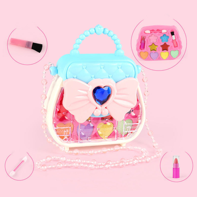 Children's Cosmetics Toy Set Non-toxic Little Princess Makeup Messenger Bag