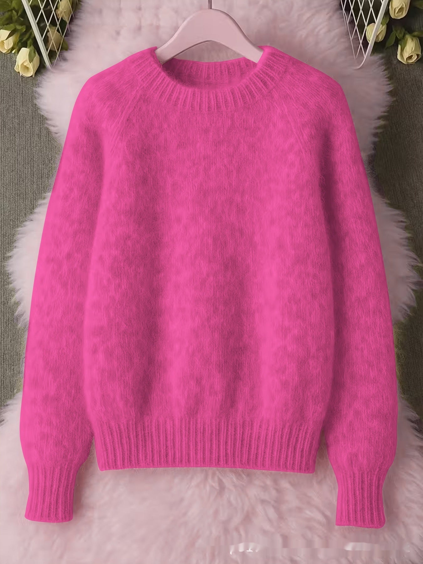 Soft Cozy Loose-fitting Casual Thin Knit Sweater