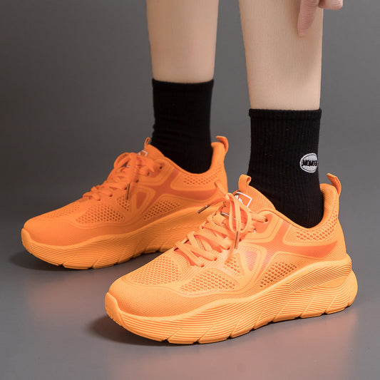 Rubber Cloth Men's And Women's Breathable Running Shoes