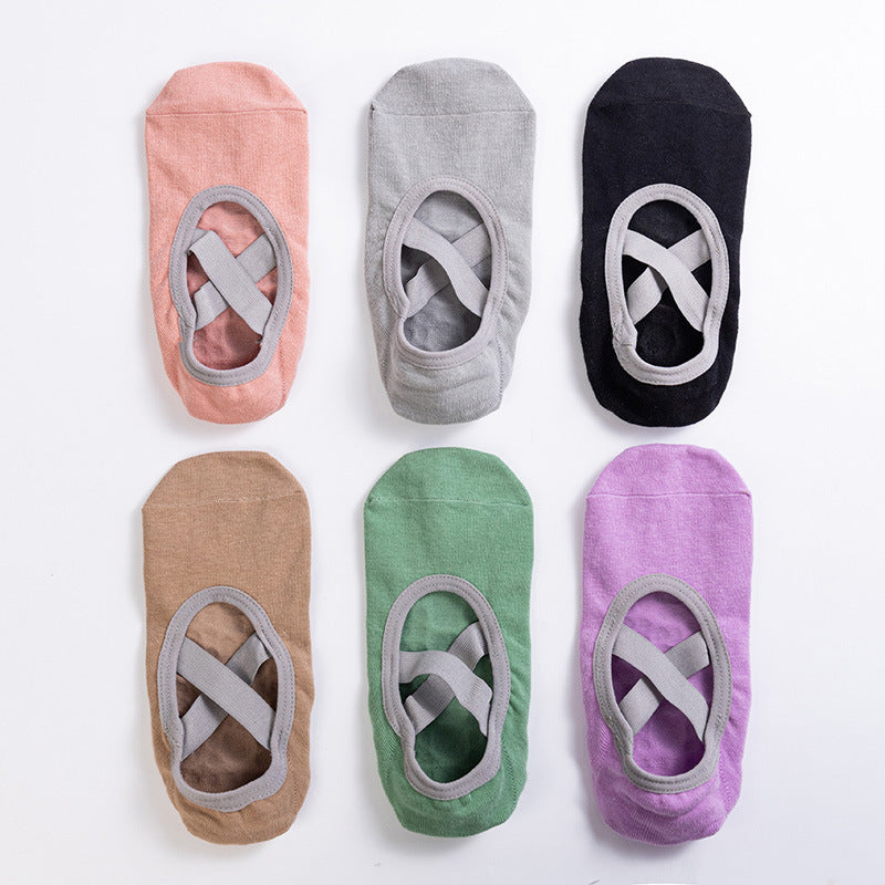 Professional Yoga Socks Women's Non-slip Short