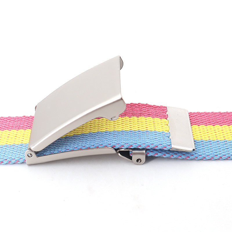 Casual Ethnic Canvas Jeans Belt Teens