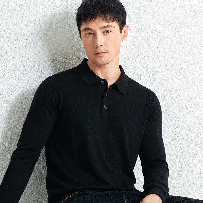 Machine Washable Fine Pure Wool Knit Sweater