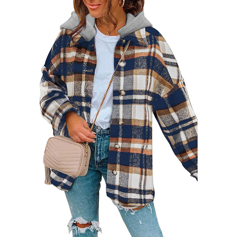 Women's Winter Pure Cotton Plaid Jacket