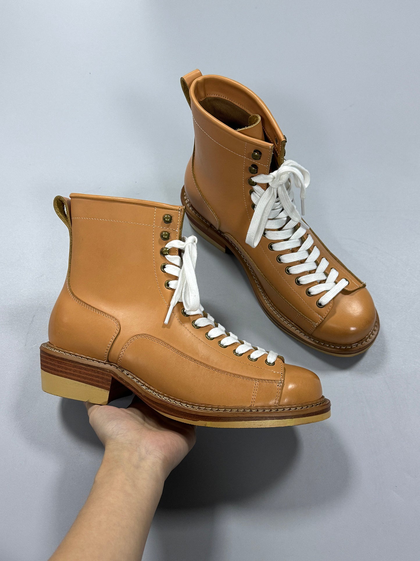 Mens Trendy Chunky-soled Ankle Boots Hiking And British-style
