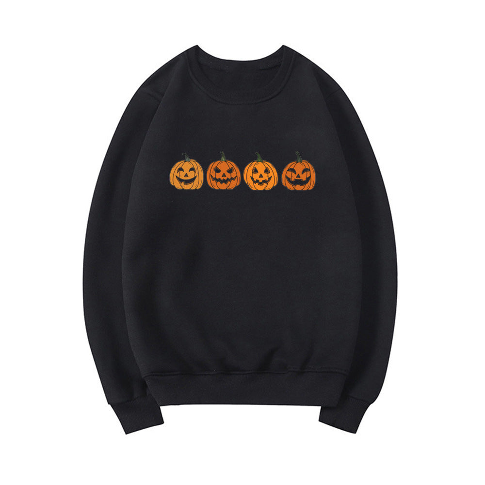 Halloween Ond Græskarhoved Sweater Sjovt Trykt Mode Fest Hættetrøje