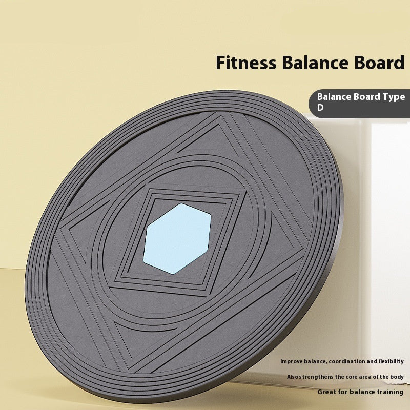 Bærbar balancebræt til fitness og sport i træ