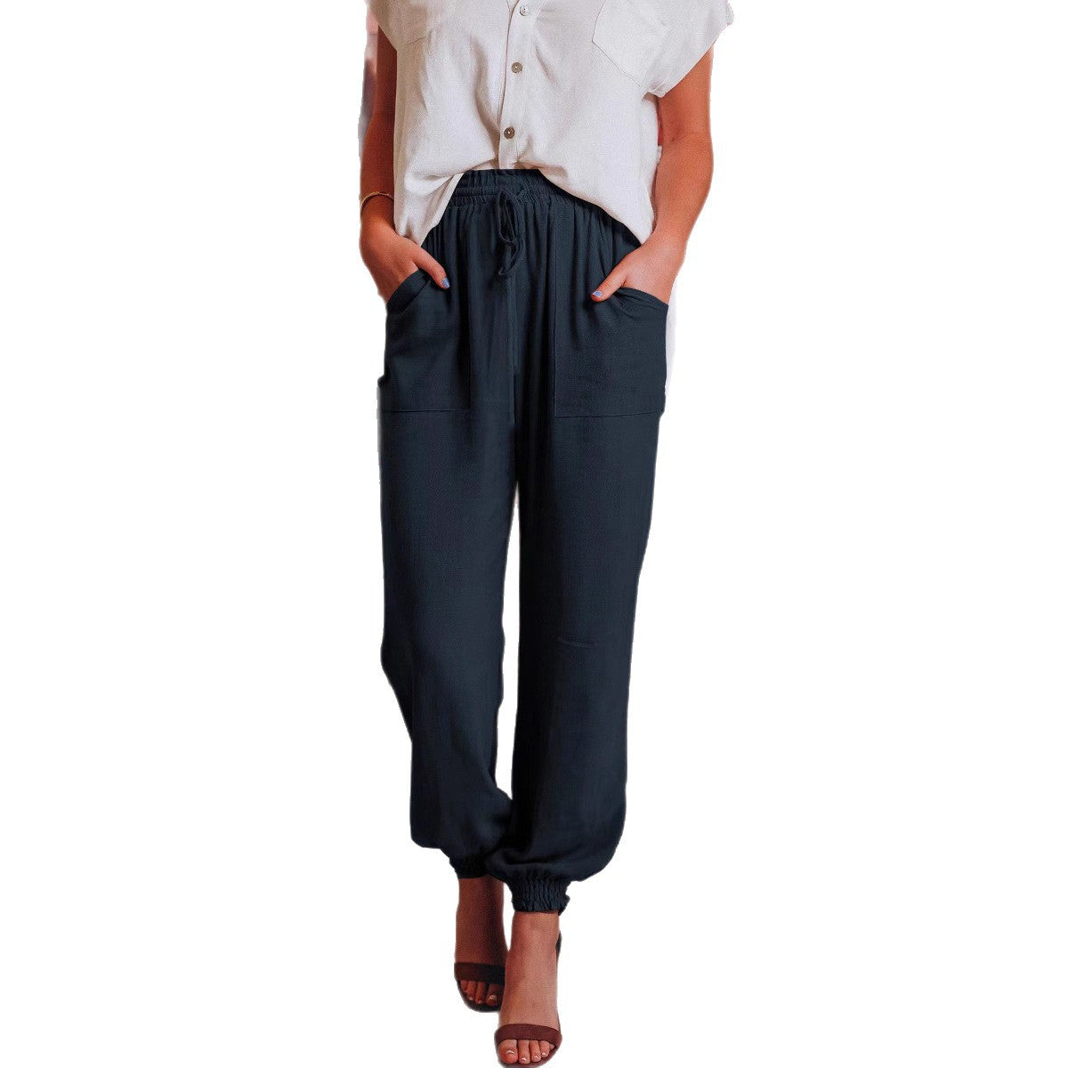 Women's Solid Color Casual Pants