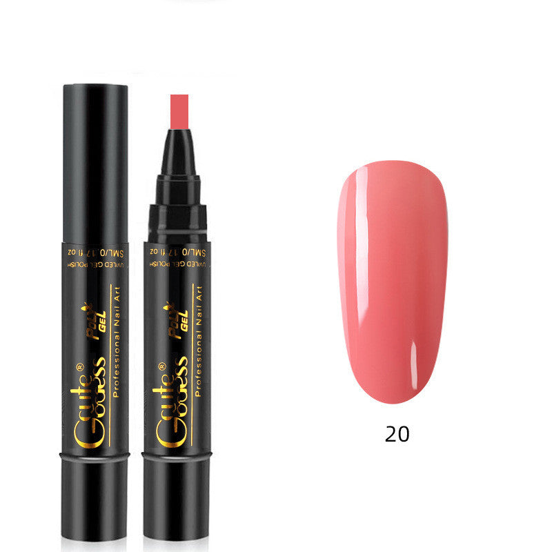 Nail Glue Pen 3 In 1   One-step Glue Phototherapy Plastic Nail Magnet Pen French Water Ripple Cat Eye Strong Magnet Pen DIY Manicure Tool Pen