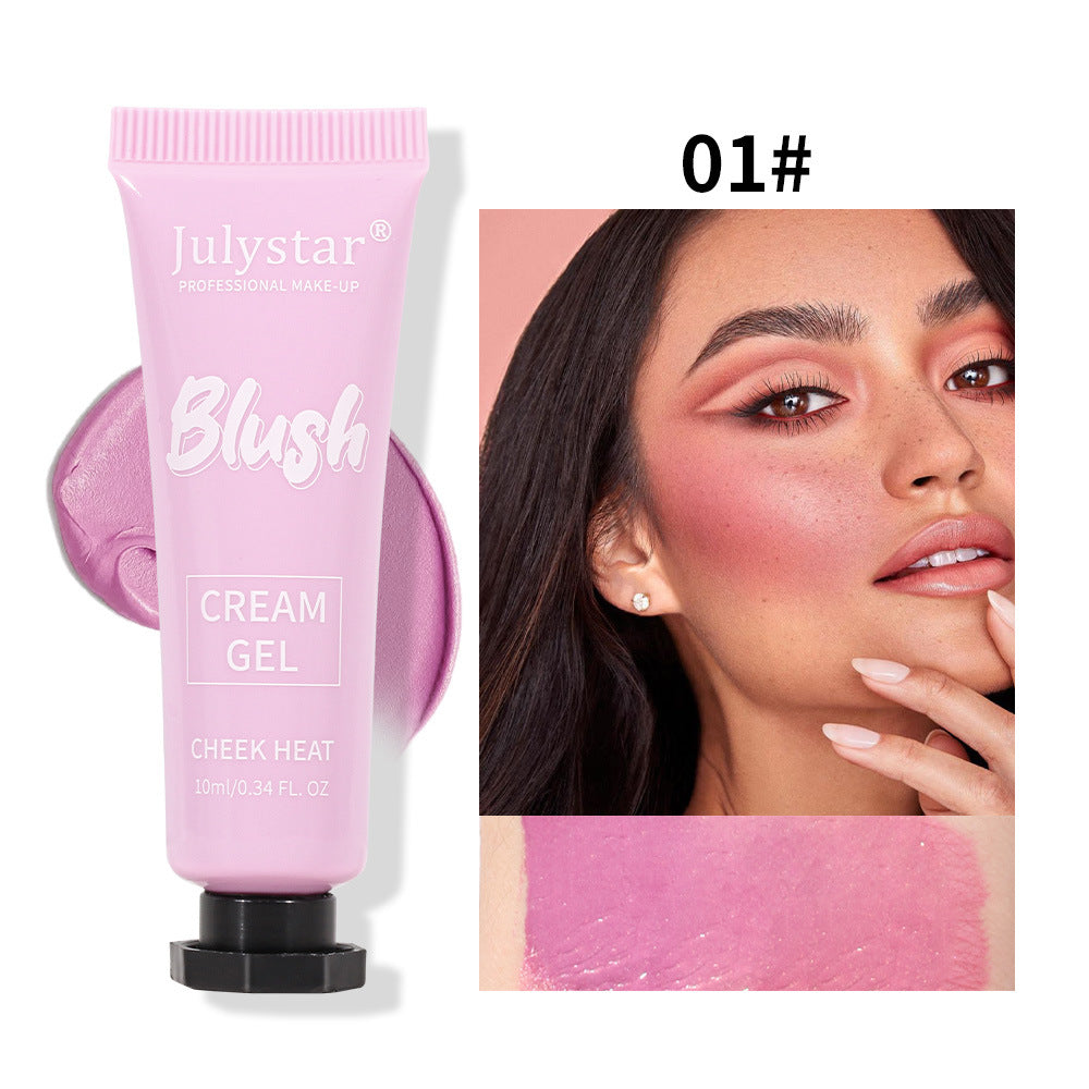 Skønhed Flerfarvet Mat Ekspansion Farve Blusher Naturlig Tynd Og Glitrende Highlight Reparation