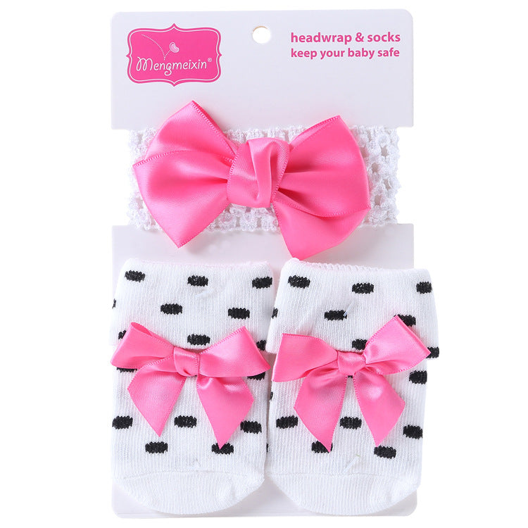 New Polka Dot Three-dimensional Hair Ball Flip Up Children's Socks