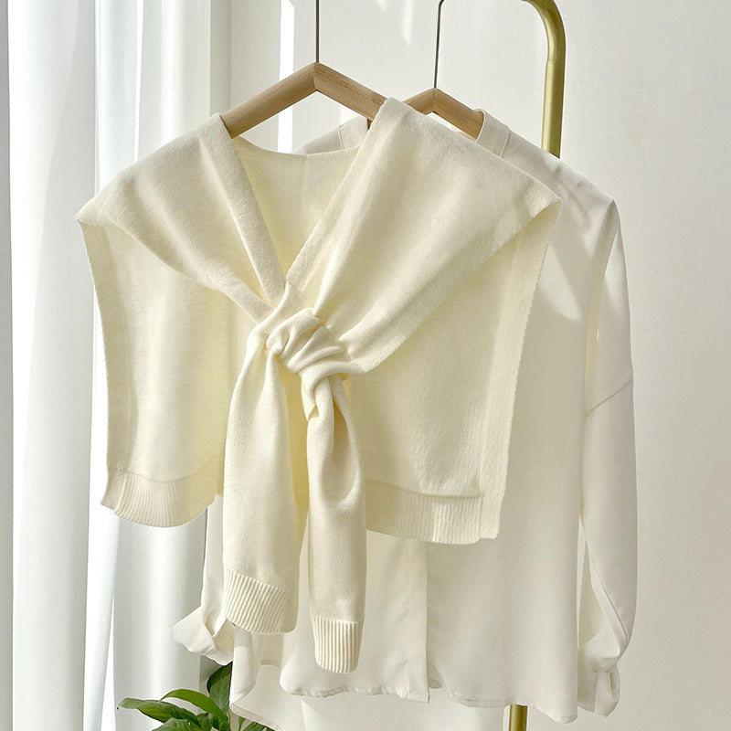 Fashion Shawl All-match Solid Color Scarf
