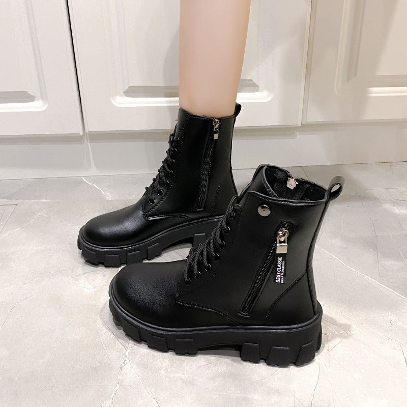 Fashionable High-top Women's Boots For Fall And Winter