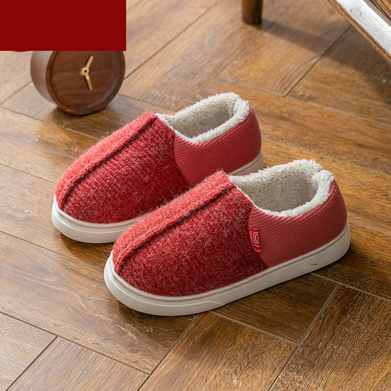 Women's Bag Heel Home Indoor Anti-Slip Cotton Slippers