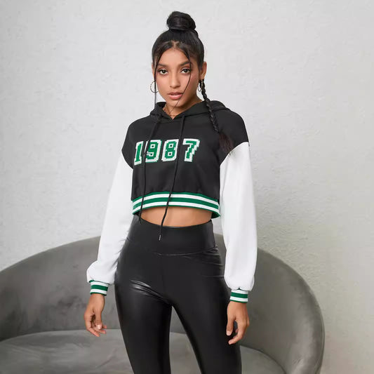 Dame Kort Raglanærmet Sweater Ny Løs Slankende