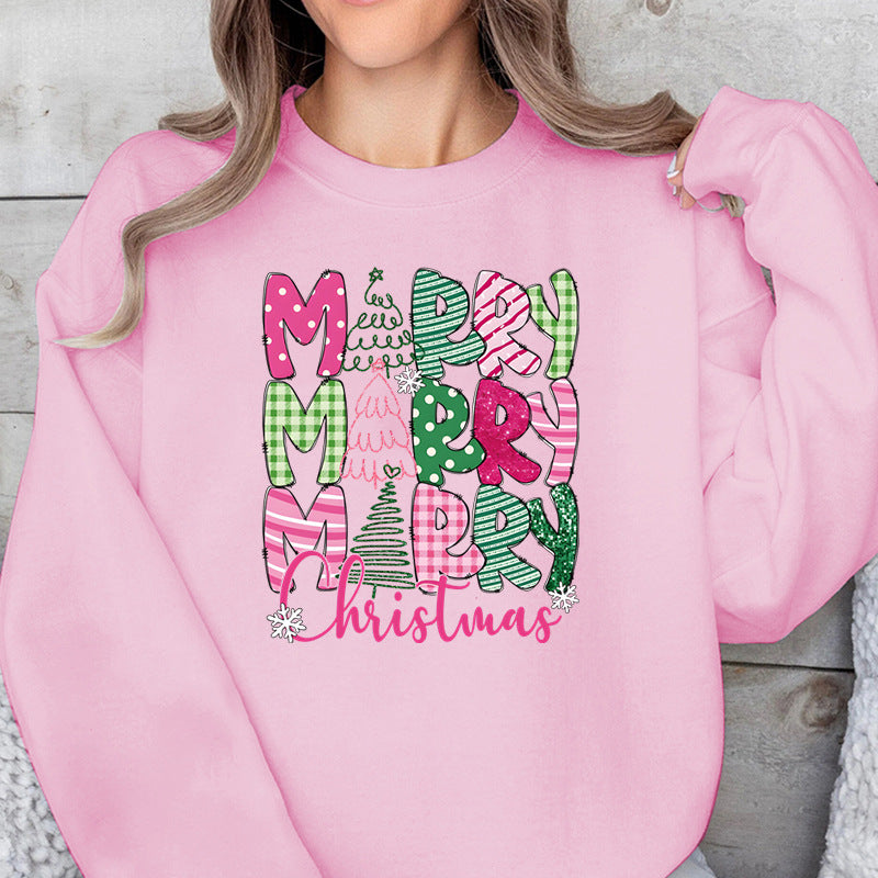 Glædelig jul e-tegneserie sweatshirt festlige søde gaver