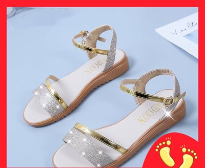 New One Word Strap Soft Sole Fairy Style Sandals