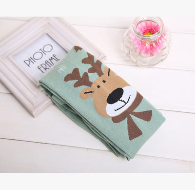 Knitted Padded Fawn Girls Leggings