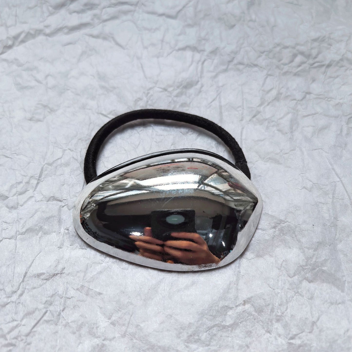 Europæisk og amerikansk mode metal æggeskal hårstyling minimalistisk design ovalt skjold fjederclips til hår