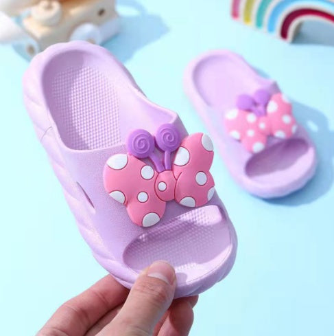One Word Slippers Girl Sandals Bathroom Boy Cartoon Cute
