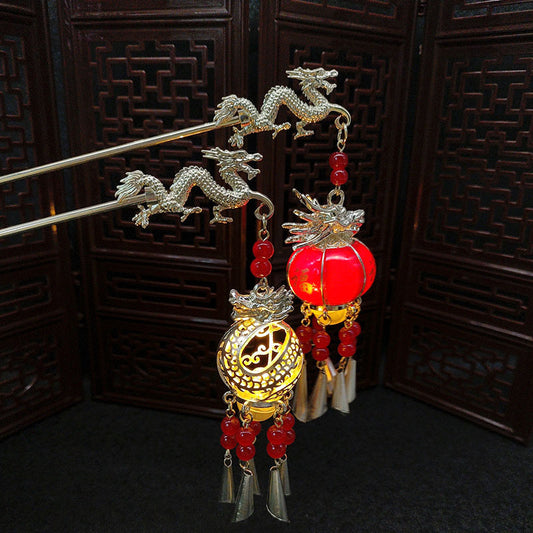 Dragon Year Luminous Lantern Hairpin High Sense