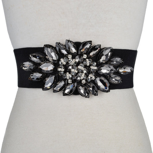 Ladies Elastic Waistband Wide Group Band