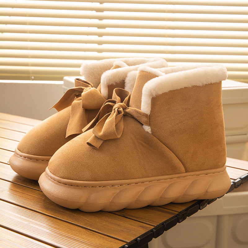 Snow Boots Women's Winter Home Indoor Plush Warm Thick Sole