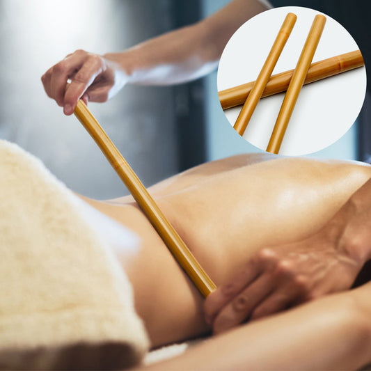 Naturlig Bambus Ryghvirvelmassager Træterapi Melon Sand Massage