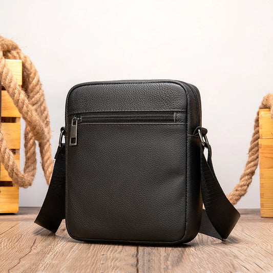 Men's Shoulder Bag First Layer Cowhide