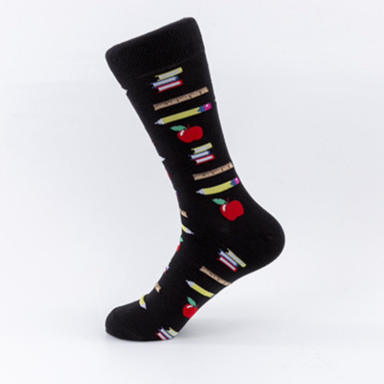 Art Casual Cotton Socks Street Trend