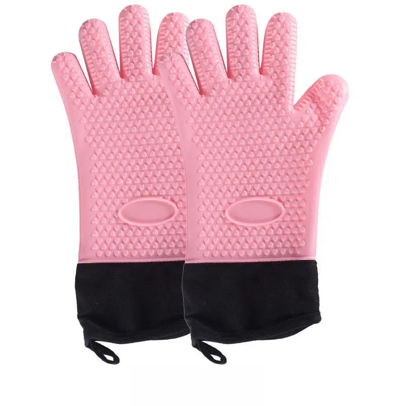 High-Temperature-Resistant, Non-Slip Thickened, Scald-Proof Kitchen Insulated Oven Mitts