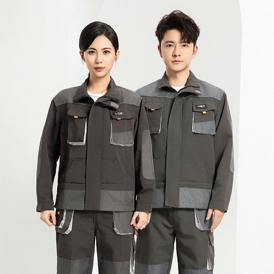 One-piece Overalls Suit Men's Long-sleeved Multi-pocket