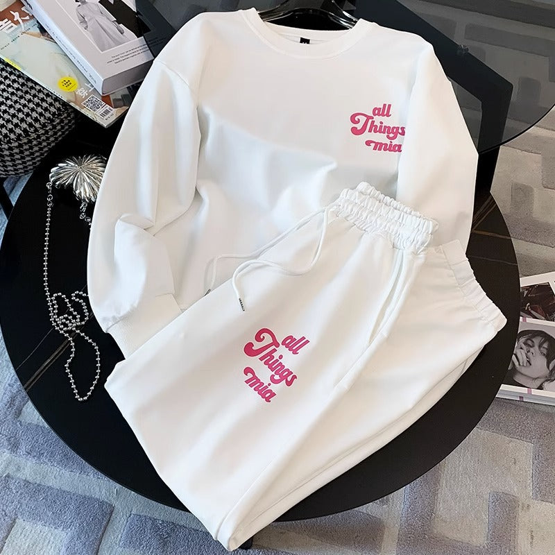 White American-style Casual Sportswear Set