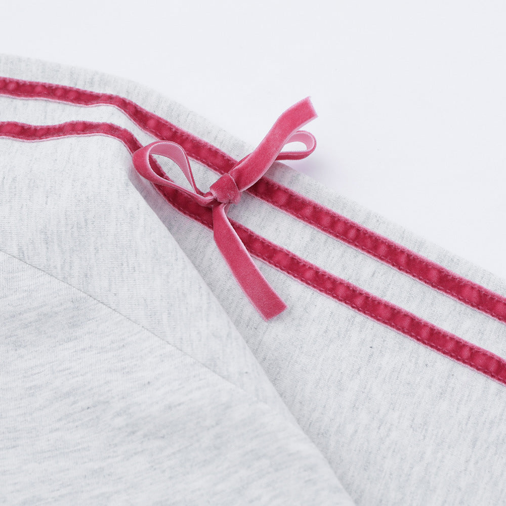 Women's Short Skirt With Bow Decoration Summer Casual