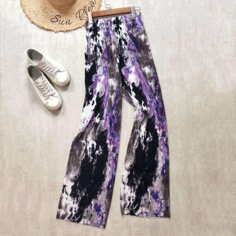 Spring And Summer Women's Wide-legged Pants High Waist Pleated
