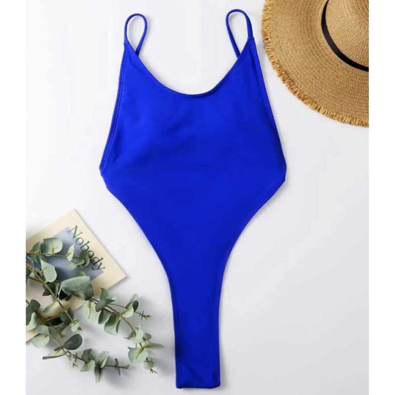 European And American Sexy Jumpsuit Tight Backless Chest Wrap