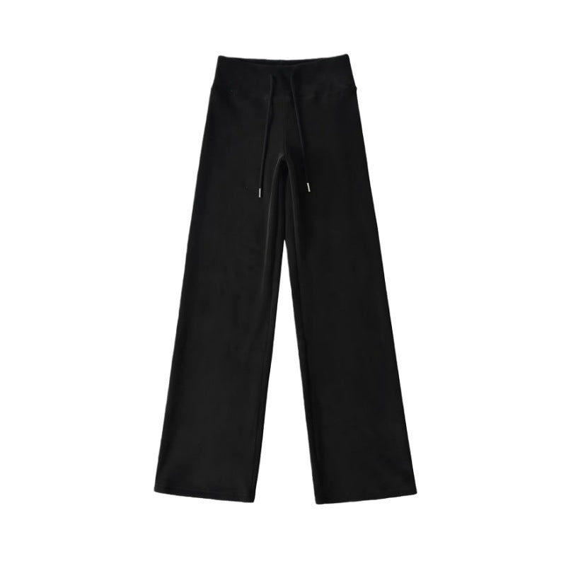 New Winter Fleece-lined, Extra-thick Warm Casual Straight-leg Pants