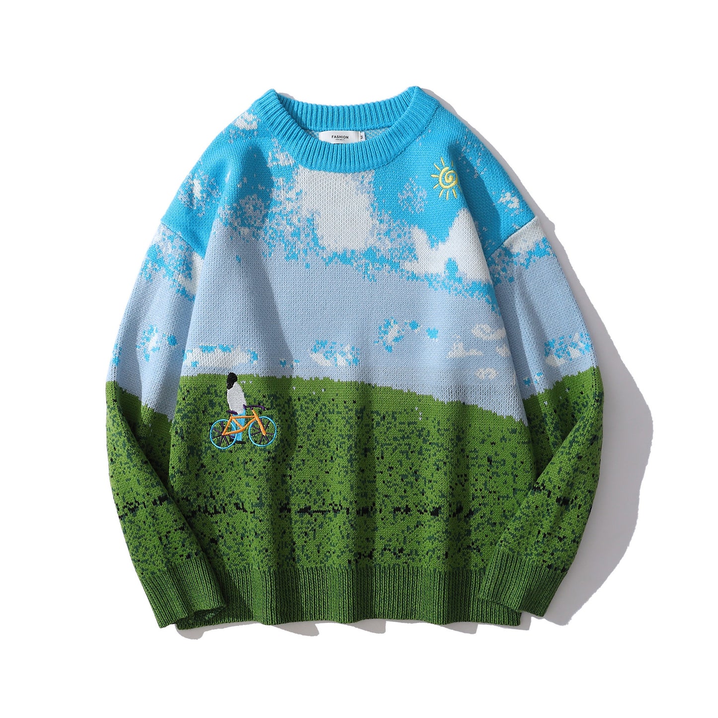 Brand-landskab jacquard-sweater