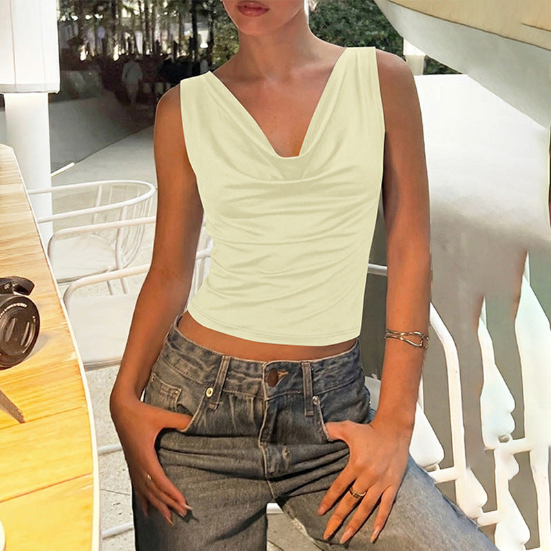 Womens Stylish Sexy Backless Top With Tie-up Details