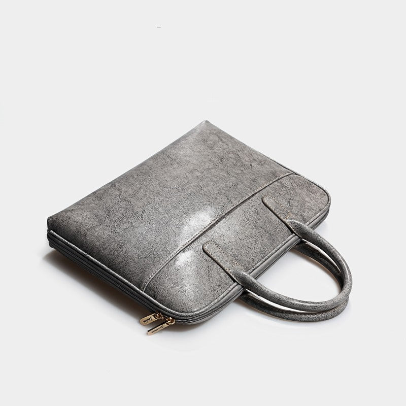 Leather Computer Bag Fashion Cowhide Briefcase