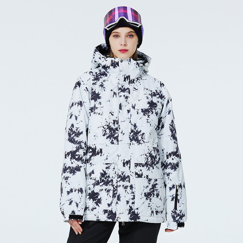 New Unisex Workwear-style Water-repellent Warm Thickened Ski Jacket