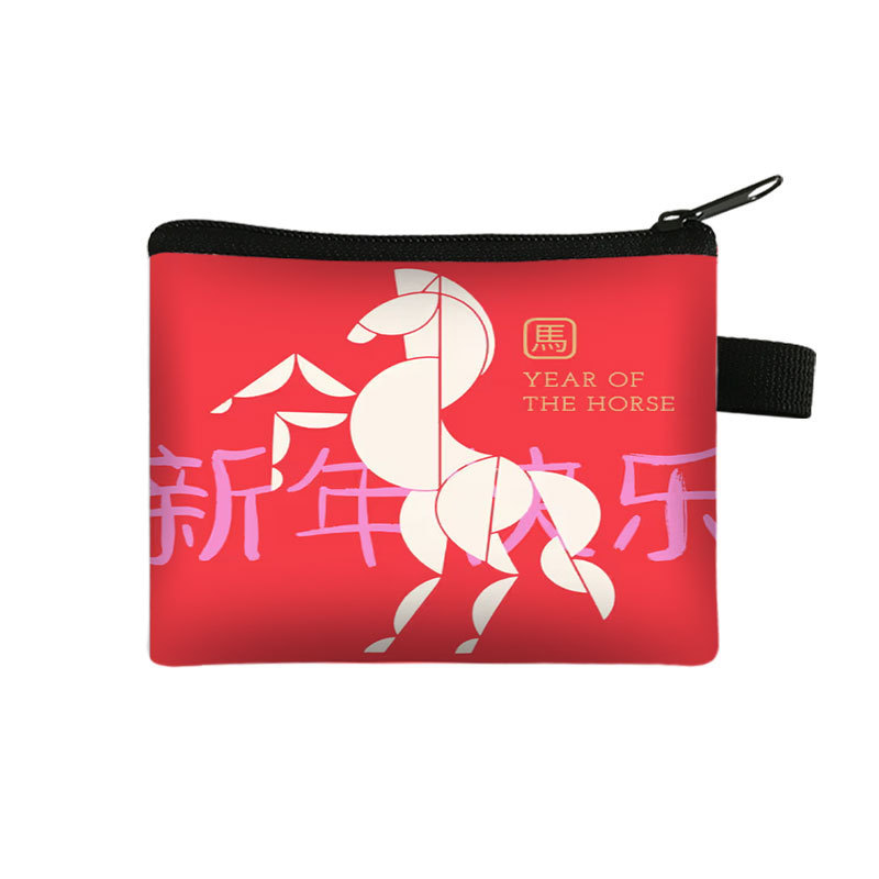 New Years Lucky Wallet Portable High Capacity Cardholder And Coin Organizer