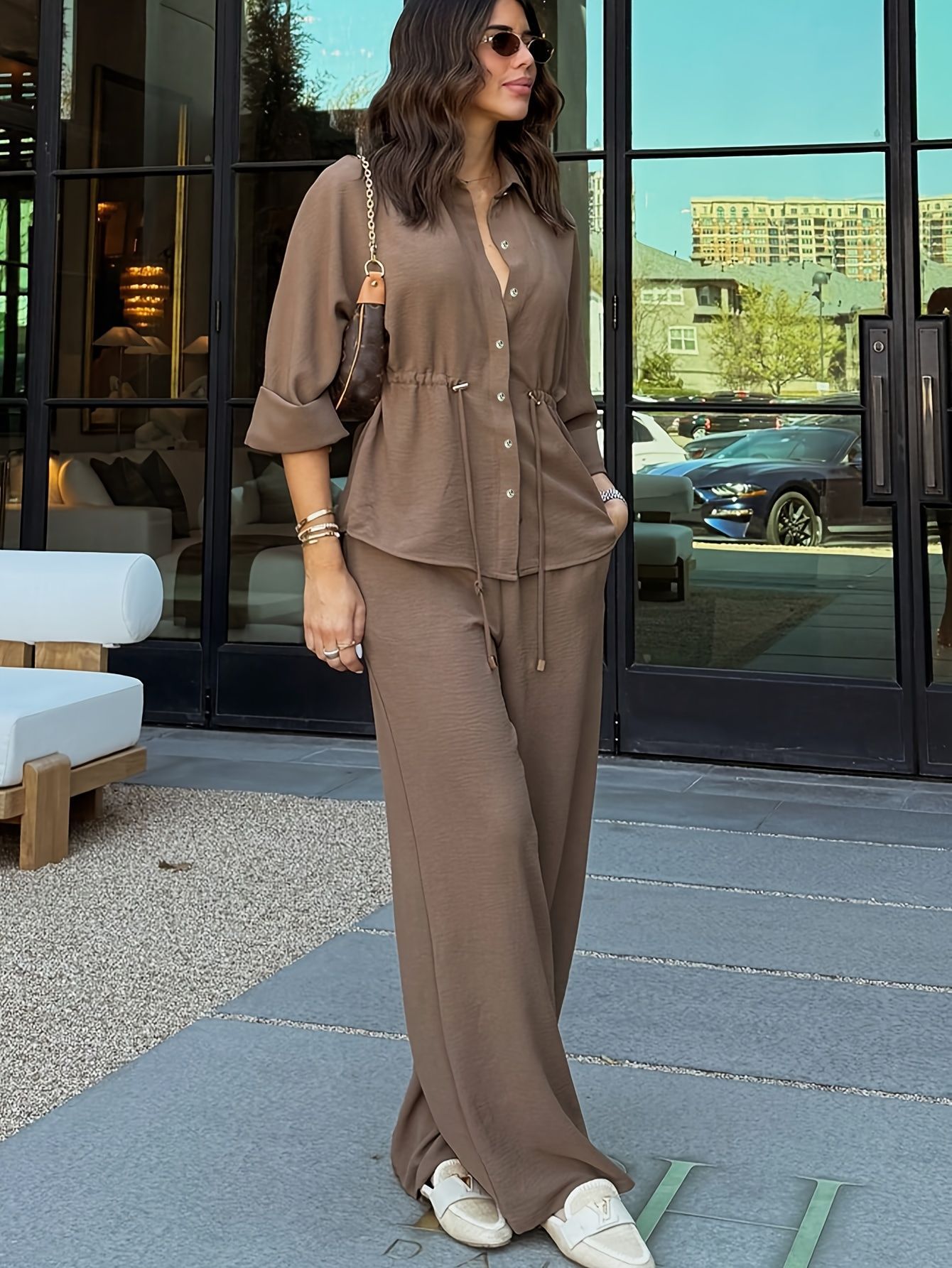Womens Fashion Commuter-style Shirt Set