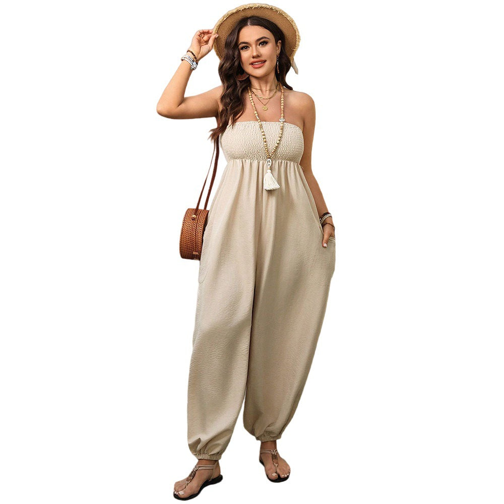 Plus Size Women's Loose And Elegant Jumpsuit