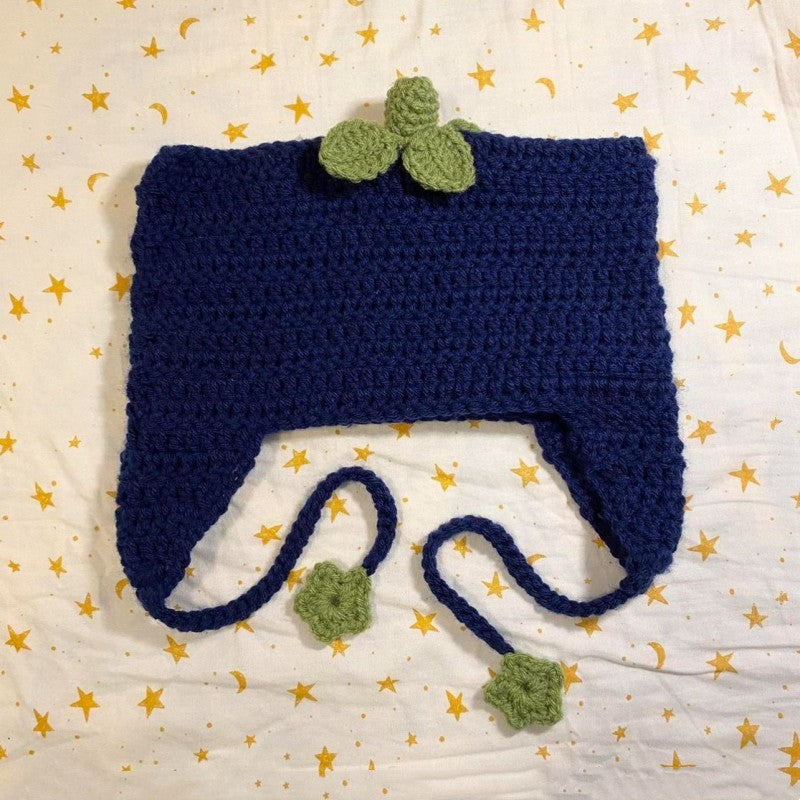 Hand Knitted Striped Woolen Cap